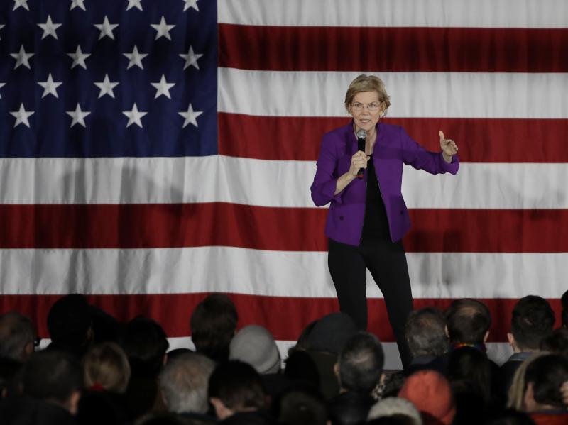 2020 Democratic presidential candidate Sen. Elizabeth Warren speaks to local residents in Queens, N.Y. Warren wants the federal government to forgive hundreds of billions of dollars in existing student loan debt. 2020 Democratic presidential candidate Sen. Elizabeth Warren speaks to local residents in Queens, N.Y. Warren wants the federal government to forgive hundreds of billions of dollars in existing student loan debt.