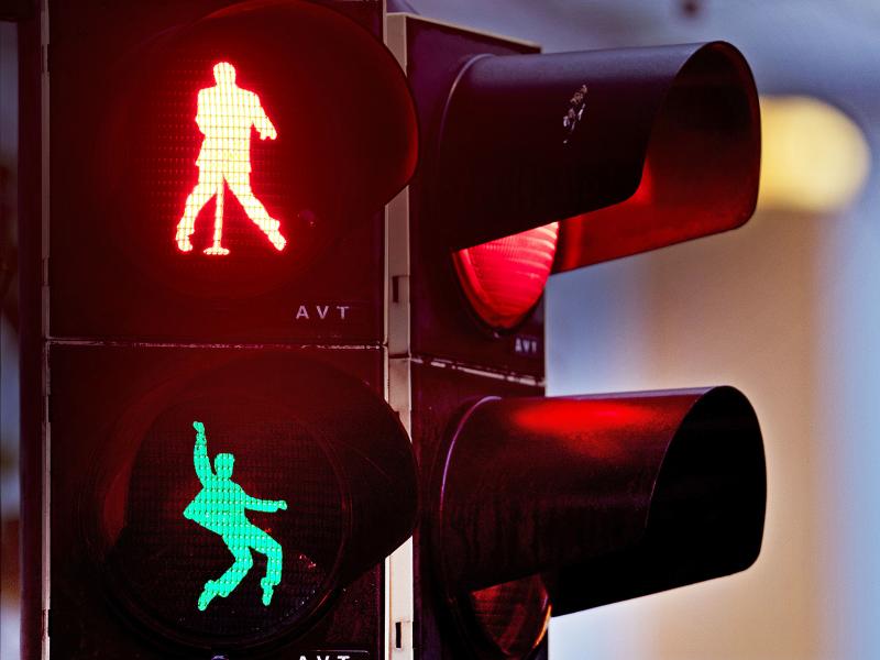 Silhouettes of Elvis Presley appear on a traffic light in Friedberg, Germany, where he was stationed as a U.S. soldier from October 1958 to March 1960. Silhouettes of Elvis Presley appear on a traffic light in Friedberg, Germany, where he was stationed as a U.S. soldier from October 1958 to March 1960.