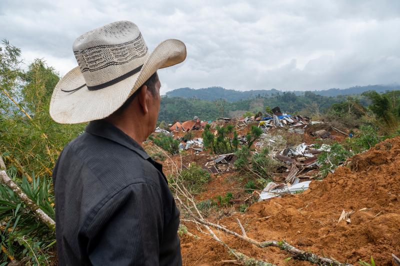 Two hurricanes destroyed bridges, roads, schools, health clinics and homes. Here is the aftermath in Protección in Honduras' Santa Barbara department on Dec. 11. Two hurricanes destroyed bridges, roads, schools, health clinics and homes. Here is the aftermath in Protección in Honduras' Santa Barbara department on Dec. 11.