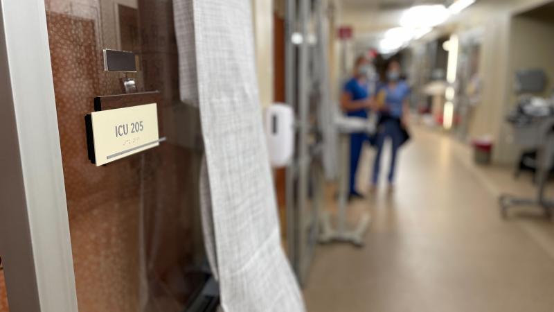 Nurses at Ascension Saint Thomas in Nashville stand in the hallway of an ICU as patients receive ECMO therapy during the delta variant surge of late summer 2021. Nurses at Ascension Saint Thomas in Nashville stand in the hallway of an ICU as patients receive ECMO therapy during the delta variant surge of late summer 2021.