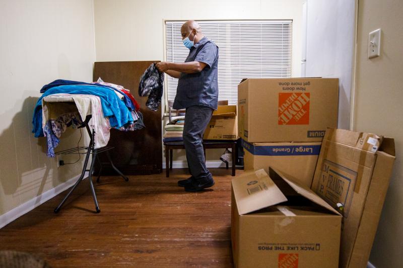 Gregory Curry has had almost all his belongings in boxes and in a storage locker since he was evicted in August. He spent more than seven months struggling to survive financially and unable to find another landlord willing to rent to him. Gregory Curry has had almost all his belongings in boxes and in a storage locker since he was evicted in August. He spent more than seven months struggling to survive financially and unable to find another landlord willing to rent to him.