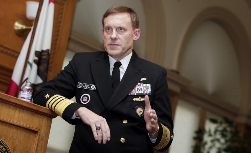 The former director of the National Security Agency, Adm. Mike Rogers, tells NPR that in the run-up to the 2016 election he wishes "we had taken more direct, more public action (against Russia) sooner as opposed to doing so after the election." He's shown The former director of the National Security Agency, Adm. Mike Rogers, tells NPR that in the run-up to the 2016 election he wishes "we had taken more direct, more public action (against Russia) sooner as opposed to doing so after the election." He's shown