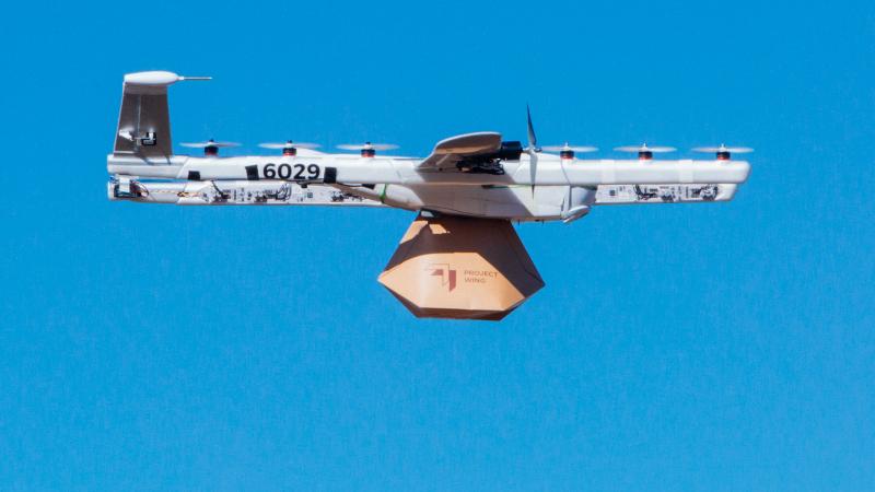 The Wing company, a Google spinoff, has won federal approval to operate its drone delivery system as an airline in the U.S. The Wing company, a Google spinoff, has won federal approval to operate its drone delivery system as an airline in the U.S.