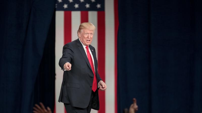 President Trump greets supporters Wednesday in St. Charles, Mo., before his speech on taxes. President Trump greets supporters Wednesday in St. Charles, Mo., before his speech on taxes.