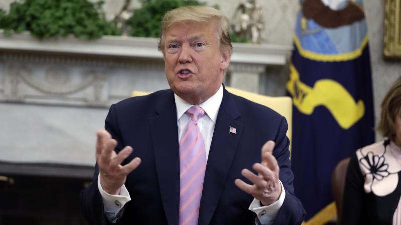 President Trump repeated his false claim that the Obama administration had a policy of separating families at the border. President Trump repeated his false claim that the Obama administration had a policy of separating families at the border.