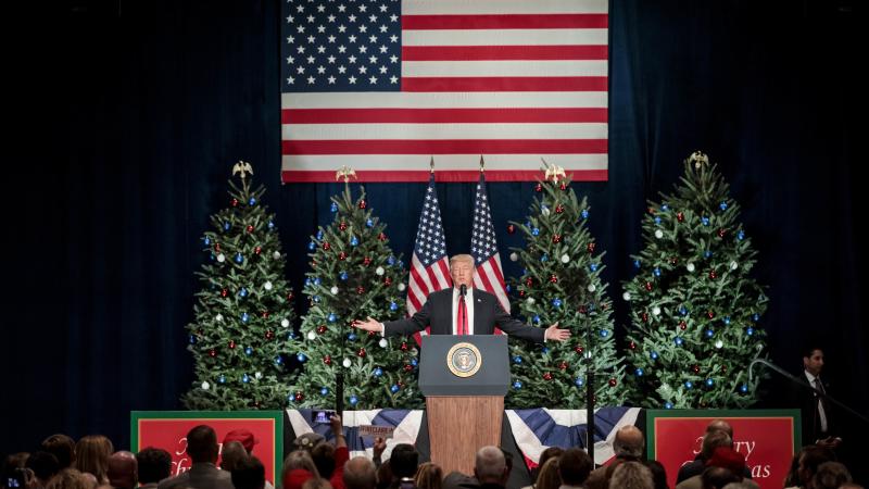 President Donald Trump speaks during a rally on Wednesday in St. Charles, Mo. President Donald Trump speaks during a rally on Wednesday in St. Charles, Mo.
