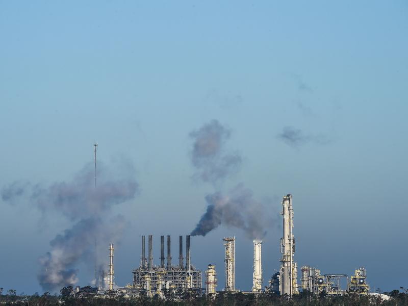 An oil and gas processing plant in Lake Charles, La. in October 2020. The Biden administration is expected to announce aggressive new targets for reducing greenhouse gas emissions. An oil and gas processing plant in Lake Charles, La. in October 2020. The Biden administration is expected to announce aggressive new targets for reducing greenhouse gas emissions.