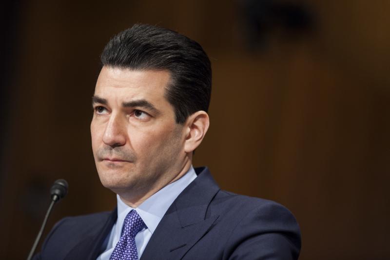FDA Commissioner Scott Gottlieb announced Tuesday that he is resigning the position, effective in one month. He is seen here testifying during a Senate Health, Education, Labor and Pensions Committee hearing in April 2017. FDA Commissioner Scott Gottlieb announced Tuesday that he is resigning the position, effective in one month. He is seen here testifying during a Senate Health, Education, Labor and Pensions Committee hearing in April 2017.