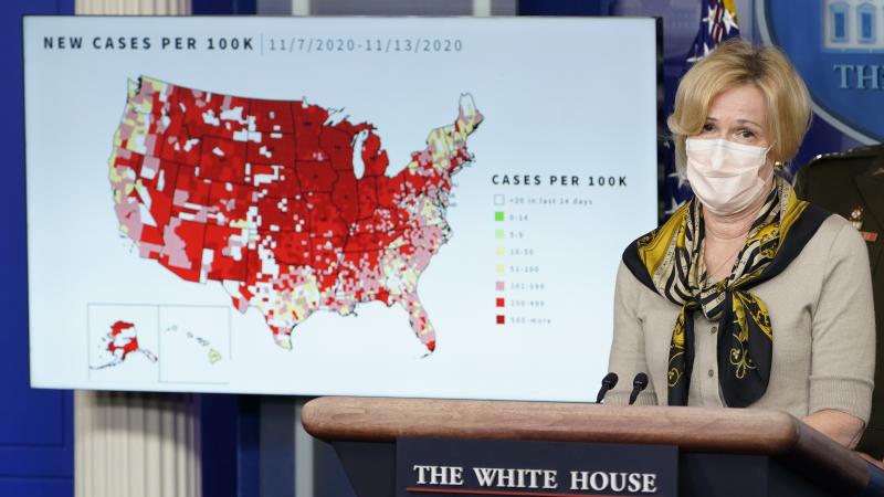 Dr. Deborah Birx, the White House's coronavirus response coordinator, speaks during a briefing with the coronavirus task force at the White House on Thursday. The Food and Drug Administration has granted emergency use authorization for a second antibody t Dr. Deborah Birx, the White House's coronavirus response coordinator, speaks during a briefing with the coronavirus task force at the White House on Thursday. The Food and Drug Administration has granted emergency use authorization for a second antibody t
