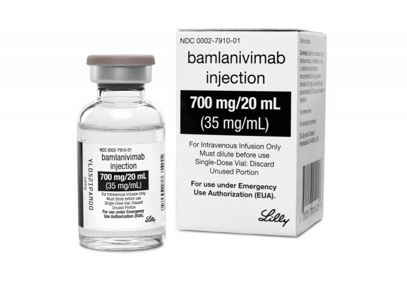 The Food and Drug Administration has authorized Eli Lilly's antibody-based drug bamlanivimab for emergency use as a treatment for COVID-19. The Food and Drug Administration has authorized Eli Lilly's antibody-based drug bamlanivimab for emergency use as a treatment for COVID-19.