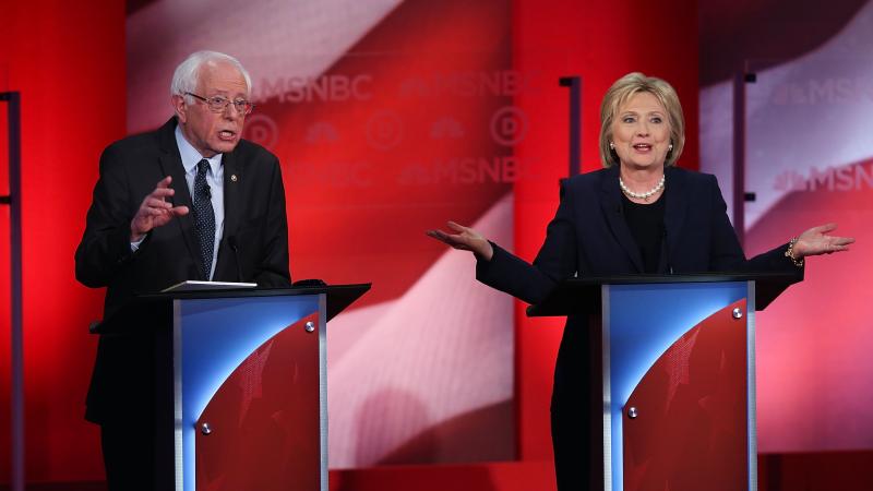 Democratic presidential candidates Hillary Clinton and Bernie Sanders debate on Thursday in Durham, N.H. Democratic presidential candidates Hillary Clinton and Bernie Sanders debate on Thursday in Durham, N.H.