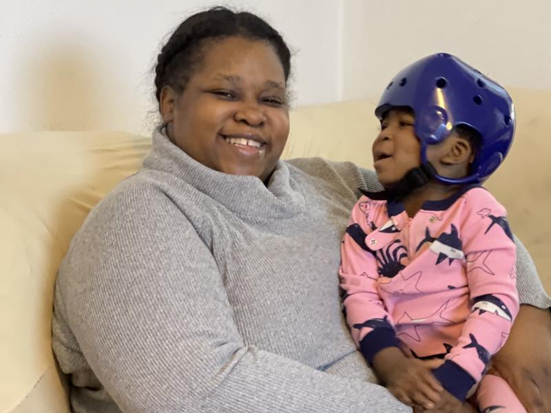Vinessa Kirkwood, who lives in northwestern Indiana, said she's had to cancel appointments at Riley Hospital for Children in Indianapolis for her 20-month-old son, Donte, because she can't afford to pay for lodging. Vinessa Kirkwood, who lives in northwestern Indiana, said she's had to cancel appointments at Riley Hospital for Children in Indianapolis for her 20-month-old son, Donte, because she can't afford to pay for lodging.