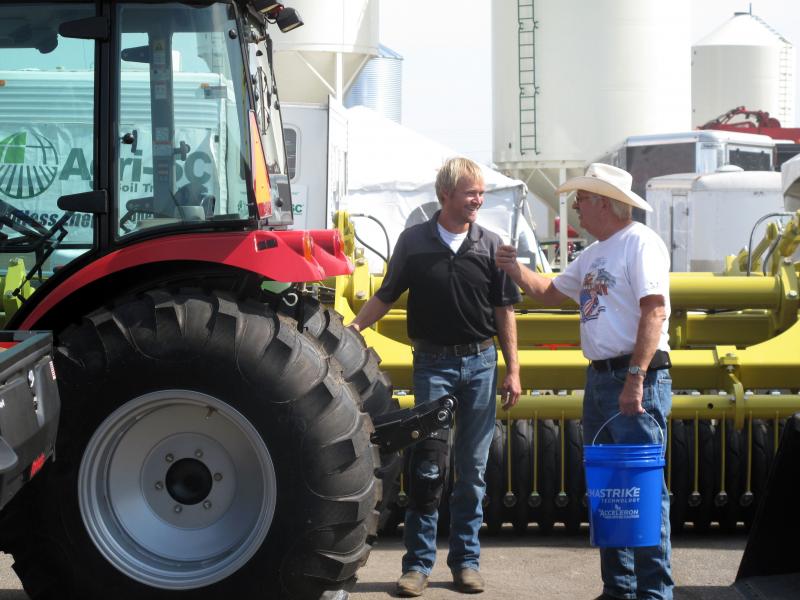 The Big Iron Farm Show draws thousands of farmers and farm equipment-makers to a fairground in West Fargo, N.D. For many this year, concerns about crop yields have been eclipsed by worries about President Trump's trade policies. The Big Iron Farm Show draws thousands of farmers and farm equipment-makers to a fairground in West Fargo, N.D. For many this year, concerns about crop yields have been eclipsed by worries about President Trump's trade policies.