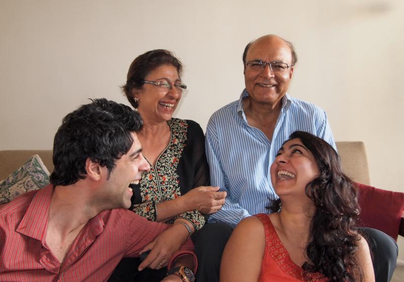 Our author Chhavi Sachdev (front row, right), with her dad, mom and brother. Dad is not a fan of Father's Day. Our author Chhavi Sachdev (front row, right), with her dad, mom and brother. Dad is not a fan of Father's Day.