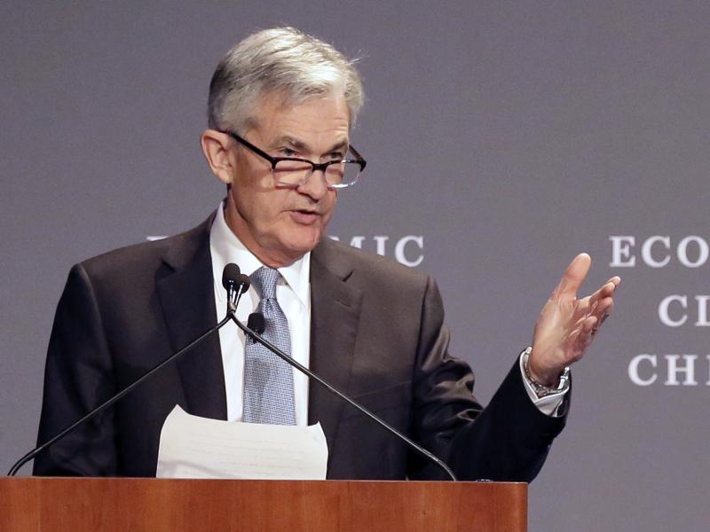 Federal Reserve Chairman Jerome Powell speaks before the Economic Club of Chicago on April 6. The central bank raised a key short-term rate by a quarter-point on Wednesday, the second increase this year. Federal Reserve Chairman Jerome Powell speaks before the Economic Club of Chicago on April 6. The central bank raised a key short-term rate by a quarter-point on Wednesday, the second increase this year.