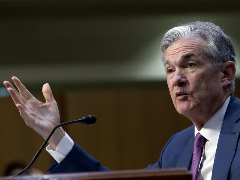 Federal Reserve Board Chairman Jerome Powell faced questions before the Senate Banking Committee on Tuesday about the effects of President Trump's trade policies. Federal Reserve Board Chairman Jerome Powell faced questions before the Senate Banking Committee on Tuesday about the effects of President Trump's trade policies.