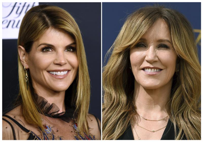 Actresses Lori Loughlin (left) and Felicity Huffman appeared in federal court in Boston on Wednesday along with a group of other parents. A total of 50 people have been charged in connection with the alleged years-long scam. Actresses Lori Loughlin (left) and Felicity Huffman appeared in federal court in Boston on Wednesday along with a group of other parents. A total of 50 people have been charged in connection with the alleged years-long scam.