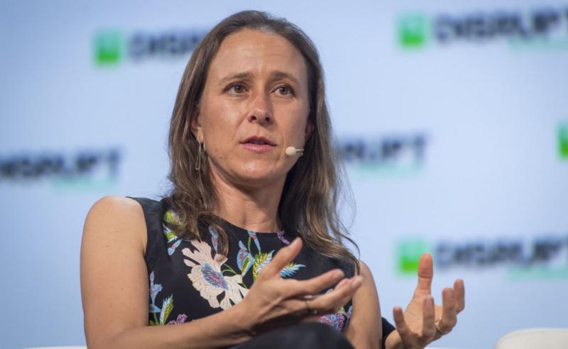 Anne Wojcicki, chief executive officer and co-founder of 23andMe, speaks during the TechCrunch Disrupt 2018 summit in San Francisco in September 2018. Anne Wojcicki, chief executive officer and co-founder of 23andMe, speaks during the TechCrunch Disrupt 2018 summit in San Francisco in September 2018.