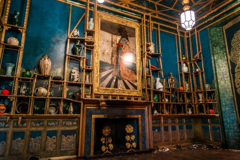 In Darren Waterston's Filthy Lucre it looks as if a wrecking ball has been slammed into Whistler's lavish work. In Darren Waterston's Filthy Lucre it looks as if a wrecking ball has been slammed into Whistler's lavish work.