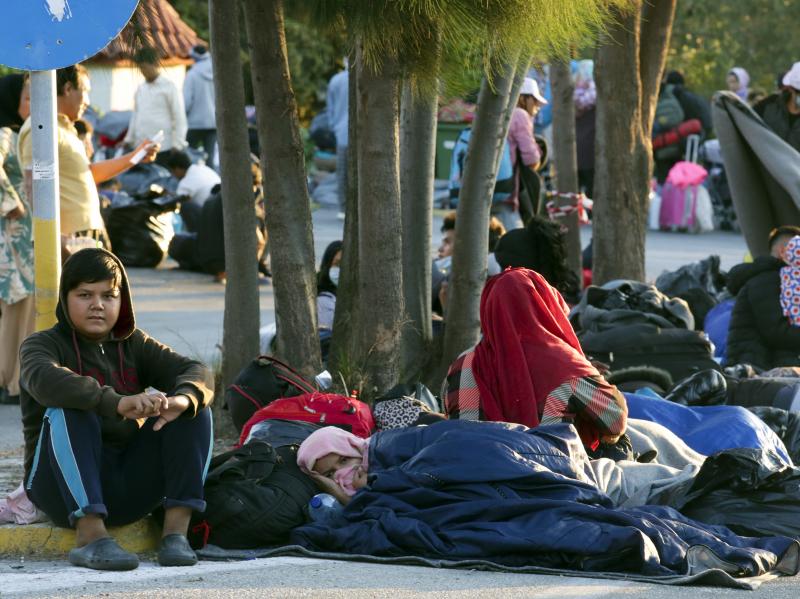 A massive fire this week ravaged a refugee camp on the Greek island of Lesbos, leaving more than 12,000 asylum-seekers homeless. A massive fire this week ravaged a refugee camp on the Greek island of Lesbos, leaving more than 12,000 asylum-seekers homeless.