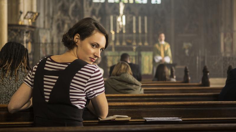 In the second season of Fleabag, the title character tries to give up sex — and then meets a priest she desires. "She had to change in some way, between the two seasons," Phoebe Waller-Bridge says. In the second season of Fleabag, the title character tries to give up sex — and then meets a priest she desires. "She had to change in some way, between the two seasons," Phoebe Waller-Bridge says.