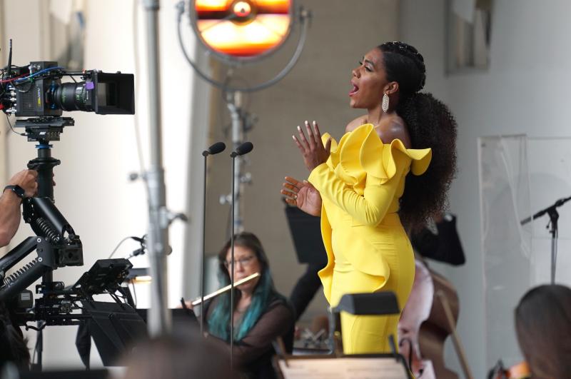 Mezzo-soprano and activist J'Nai Bridges performs in the Global Citizen Concert, a socially distanced event at the Hollywood Bowl, in June 2020. Bridges says she knew she had a voice for activism pre-pandemic, but never "really had the opportunity to use Mezzo-soprano and activist J'Nai Bridges performs in the Global Citizen Concert, a socially distanced event at the Hollywood Bowl, in June 2020. Bridges says she knew she had a voice for activism pre-pandemic, but never "really had the opportunity to use