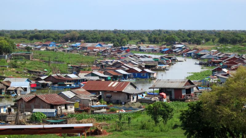 During the dry season, human waste makes the water putrid along the floating village of Prek Toal on Tonle Sap Lake. During the dry season, human waste makes the water putrid along the floating village of Prek Toal on Tonle Sap Lake.