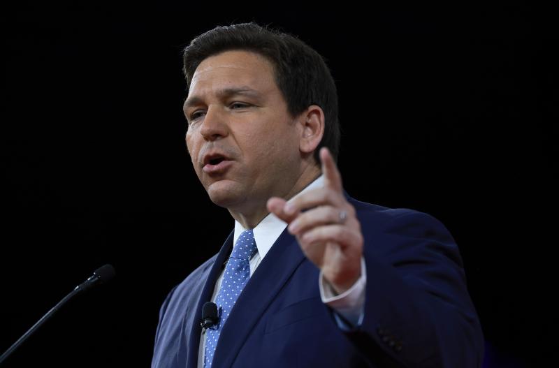 Florida Gov. Ron DeSantis speaks at the Conservative Political Action Conference (CPAC) at The Rosen Shingle Creek in February in Orlando, Fla. Florida Gov. Ron DeSantis speaks at the Conservative Political Action Conference (CPAC) at The Rosen Shingle Creek in February in Orlando, Fla.