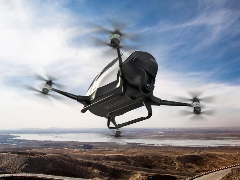 The EHang drone from China will provide VIP sky shuttle service in Dubai. The EHang drone from China will provide VIP sky shuttle service in Dubai.