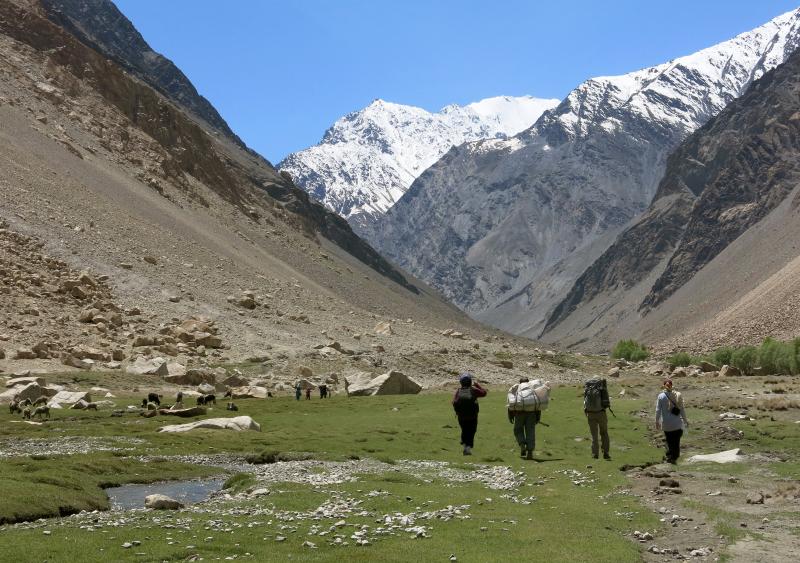 A group of Afghan women are attempting to reach the 24,580-foot summit this summer. In mid-May, two of the climbers, along with two American chaperones, visited Afghanistan's highest mountain to see the terrain firsthand in preparation for the historic cl A group of Afghan women are attempting to reach the 24,580-foot summit this summer. In mid-May, two of the climbers, along with two American chaperones, visited Afghanistan's highest mountain to see the terrain firsthand in preparation for the historic cl