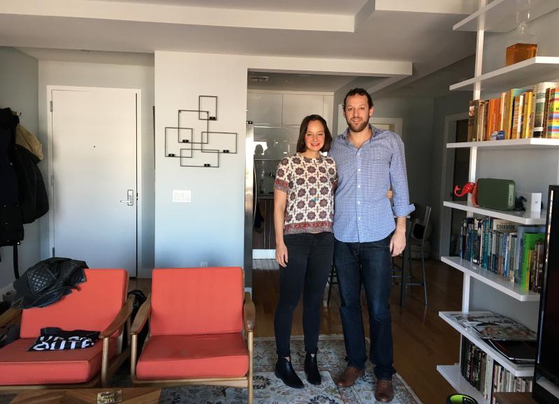 Robin Bunevich and Alex Rivas in the Astoria, Queens, apartment they own. The unmarried couple set an agreement for how to handle the sale of their apartment if they break up. Robin Bunevich and Alex Rivas in the Astoria, Queens, apartment they own. The unmarried couple set an agreement for how to handle the sale of their apartment if they break up.