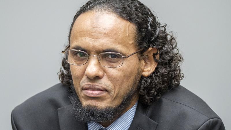 Ahmad al-Faqi al-Mahdi looks on during an appearance at the International Criminal Court in The Hague, Netherlands, on Aug. 22, at the start of his trial on charges of involvement in the destruction of historic mausoleums in the Malian desert city of Timb Ahmad al-Faqi al-Mahdi looks on during an appearance at the International Criminal Court in The Hague, Netherlands, on Aug. 22, at the start of his trial on charges of involvement in the destruction of historic mausoleums in the Malian desert city of Timb