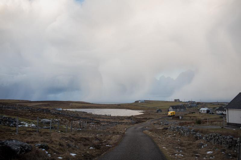 The mobile library travels on one of its routes on the Outer Hebrides island of Lewis and Harris. For isolated residents, seeing the mobile librarian is sometimes the only human contact they may have for days. The mobile library travels on one of its routes on the Outer Hebrides island of Lewis and Harris. For isolated residents, seeing the mobile librarian is sometimes the only human contact they may have for days.
