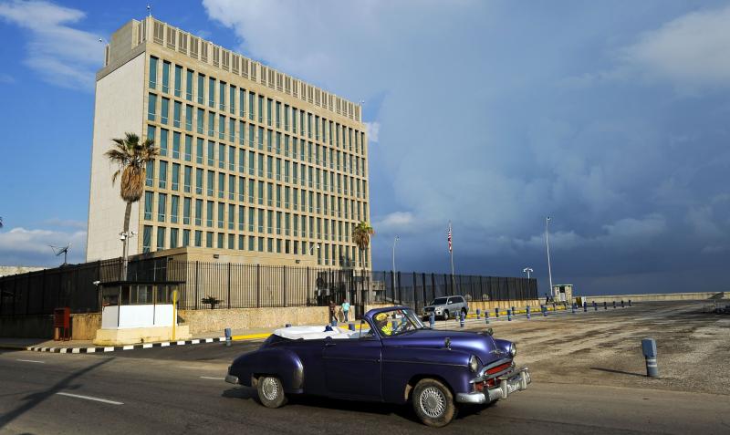 For the first time since Gallup started asking the question, 54 percent of Americans said they see Cuba favorably. Here, an old American car passes by the U.S. Embassy in Havana on Dec. 17, when the United States announced a plan to resume regular flights For the first time since Gallup started asking the question, 54 percent of Americans said they see Cuba favorably. Here, an old American car passes by the U.S. Embassy in Havana on Dec. 17, when the United States announced a plan to resume regular flights