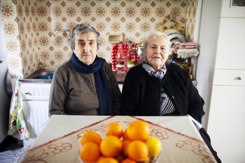 The mothers of Militsa Kamvysi, 83, (left) and Maritsa Mavrapidou, 85, arrived on the Greek island of Lesbos nearly a century ago as refugees from what was then the Ottoman Empire (now Turkey). "We welcomed refugees because we're descended from refugees, The mothers of Militsa Kamvysi, 83, (left) and Maritsa Mavrapidou, 85, arrived on the Greek island of Lesbos nearly a century ago as refugees from what was then the Ottoman Empire (now Turkey). "We welcomed refugees because we're descended from refugees,