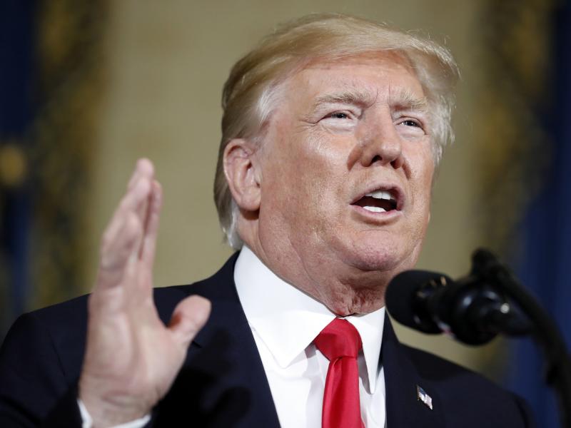 President Trump, pictured in July 2017. Four cities are suing Trump and his administration for allegedly undermining the Affordable Care Act in violation of the Constitution. President Trump, pictured in July 2017. Four cities are suing Trump and his administration for allegedly undermining the Affordable Care Act in violation of the Constitution.