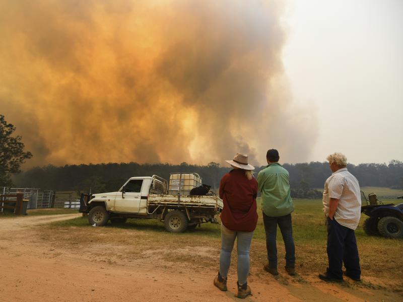 Ferocious wildfires were burning at emergency-level intensity across Australia's New South Wales, most populous state, on Tuesday as authorities warned most populations in their paths that there was no longer time to flee. Ferocious wildfires were burning at emergency-level intensity across Australia's New South Wales, most populous state, on Tuesday as authorities warned most populations in their paths that there was no longer time to flee.