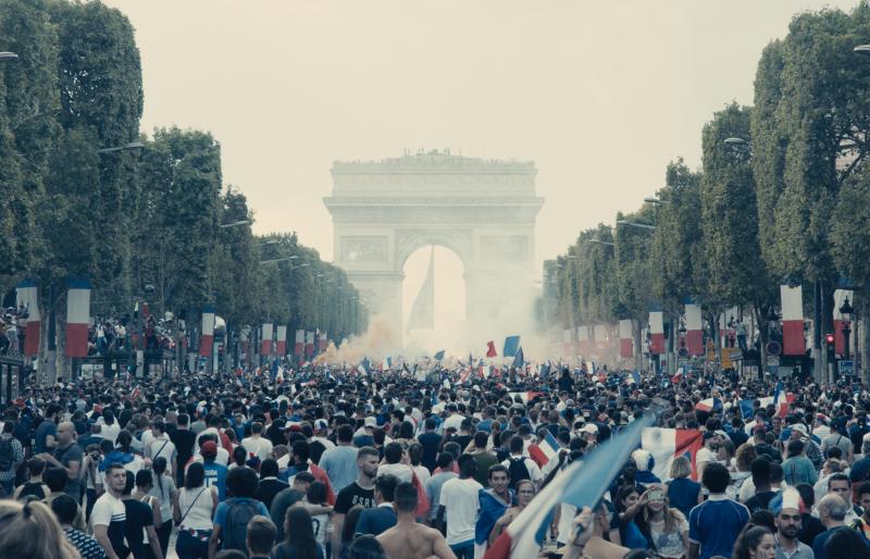 Ladj Ly's 2019 film Les Misérables opens on an ecstatic scene — France has just won the World Cup and happy Parisians are celebrating in the streets. Ladj Ly's 2019 film Les Misérables opens on an ecstatic scene — France has just won the World Cup and happy Parisians are celebrating in the streets.