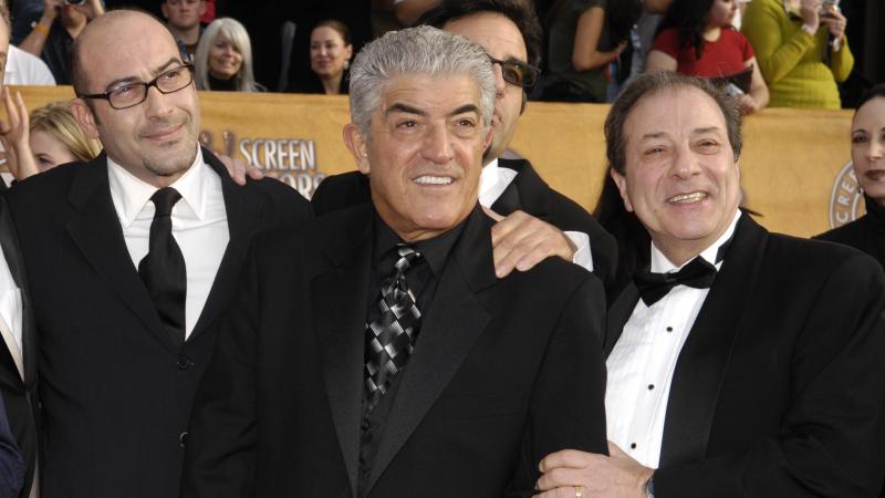 Frank Vincent, seen here in 2007 with colleagues from The Sopranos, has died in New Jersey. Frank Vincent, seen here in 2007 with colleagues from The Sopranos, has died in New Jersey.