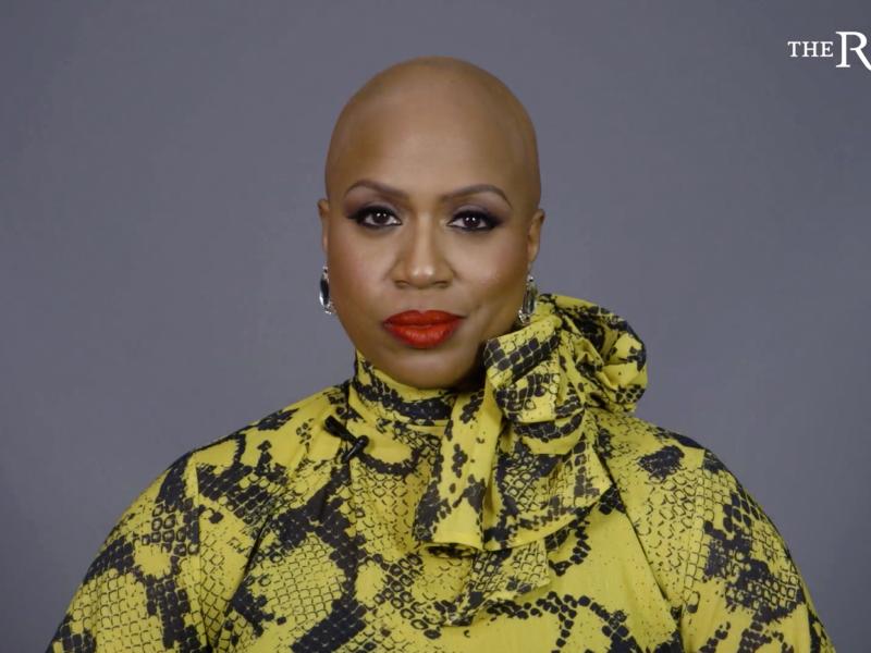 Rep. Ayanna Pressley appears in a video for The Root, the African American-focused online magazine, in which she reveals her bald head and talks about living with alopecia. Rep. Ayanna Pressley appears in a video for The Root, the African American-focused online magazine, in which she reveals her bald head and talks about living with alopecia.