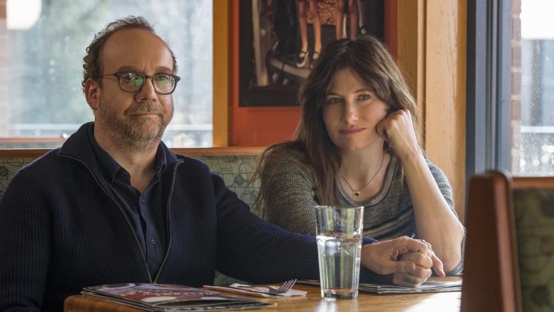 Paul Giamatti and Kathryn Hahn play a couple who are desperate to have a child in the Netflix film Private Life. Paul Giamatti and Kathryn Hahn play a couple who are desperate to have a child in the Netflix film Private Life.