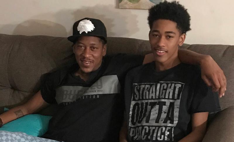 Albert Sykes (left), with his eldest son, Aidan, at home this week in Jackson, Miss. Albert Sykes (left), with his eldest son, Aidan, at home this week in Jackson, Miss.