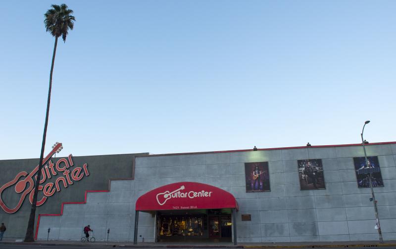 View of Guitar Center in Hollywood, Calif. View of Guitar Center in Hollywood, Calif.