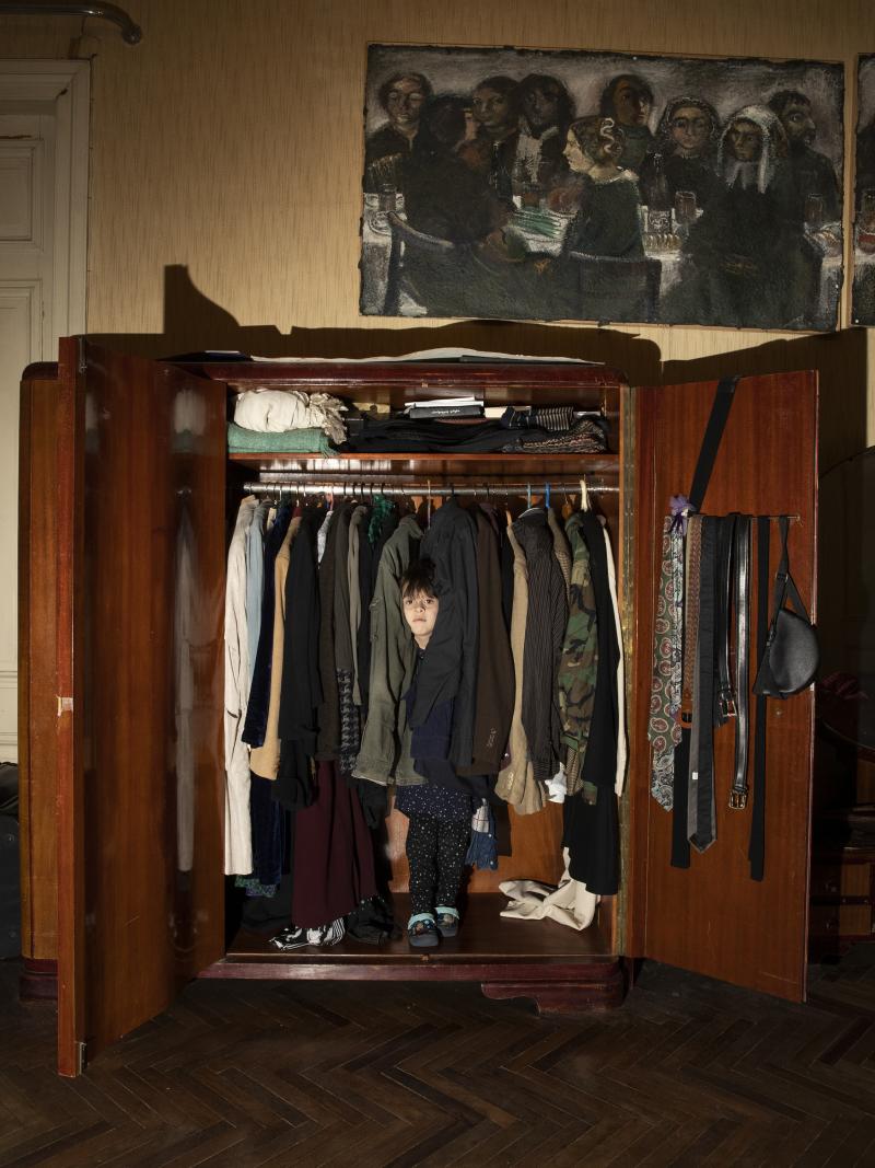 My niece, Nisime, in her hiding place — my parents' closet. She is my muse during the quarantine days. April 3, 2020. Tbilisi, Georgia My niece, Nisime, in her hiding place — my parents' closet. She is my muse during the quarantine days. April 3, 2020. Tbilisi, Georgia