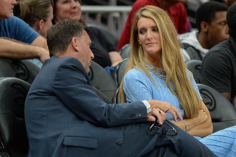 Georgia Gov. Brian Kemp plans to announce that he is naming Kelly Loeffler (right) as the state's next U.S. senator, replacing Johnny Isakson, who is stepping down for health reasons. Loeffler is an owner of the Atlanta Dream WNBA team and is shown here d Georgia Gov. Brian Kemp plans to announce that he is naming Kelly Loeffler (right) as the state's next U.S. senator, replacing Johnny Isakson, who is stepping down for health reasons. Loeffler is an owner of the Atlanta Dream WNBA team and is shown here d