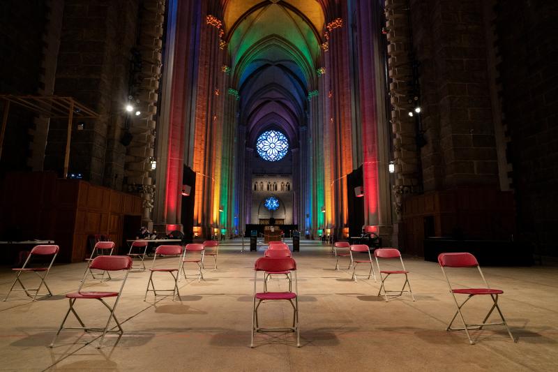 The waiting area of a pop-up vaccination site at St. John The Divine Cathedral sits empty as the rush for vaccinations winds down on June 27, 2021 in New York City. The demand for vaccinations has declined just as the Delta Plus variant of the coronavirus The waiting area of a pop-up vaccination site at St. John The Divine Cathedral sits empty as the rush for vaccinations winds down on June 27, 2021 in New York City. The demand for vaccinations has declined just as the Delta Plus variant of the coronavirus