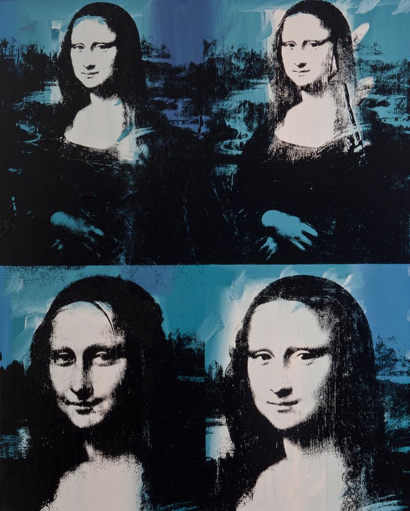 Andy Warhol's Mona Lisa Four Times, 1978. Andy Warhol's Mona Lisa Four Times, 1978.
