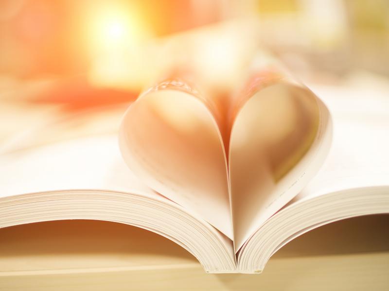 Heart book page Heart book page