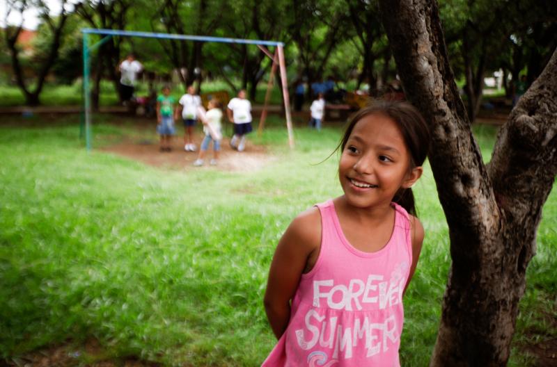 A girl in a park in Managua, Nicaragua. The country topped the list for gains in happiness. A girl in a park in Managua, Nicaragua. The country topped the list for gains in happiness.