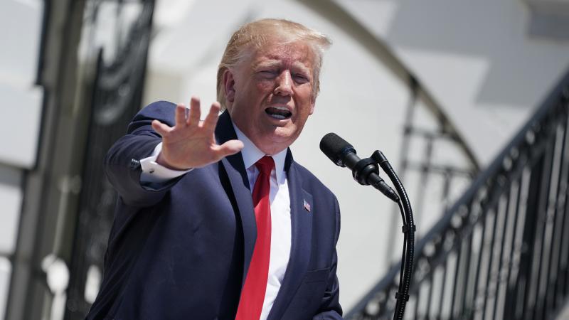 At a ceremony Monday at the White House, President Trump defended his racist tweets against Democratic lawmakers. The language used in that tweet has a long history connected with nativist political movements in the U.S. At a ceremony Monday at the White House, President Trump defended his racist tweets against Democratic lawmakers. The language used in that tweet has a long history connected with nativist political movements in the U.S.